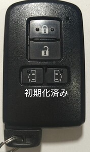 初期化済トヨタ純正 スマートキー4ボタンノア ヴォクシー シエンタ基盤番号281451-2150 001-A00733 14FAC-01新品電池サービス42