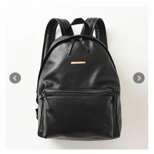 【ReZARD】Metal plate Leather Backpack