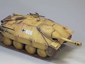 1/35 工作完成品　ドイツ駆逐戦車ヘッツァー105mm砲装備型