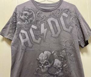 AC/DC ビッグプリントバンド Tシャツ M LIQUID BLUE古着