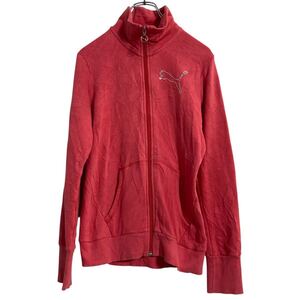 PUMA ロゴスウェット トレーナー プーマ キッズ XL ピンク ジップアップ 古着卸 アメリカ仕入 a610-7737