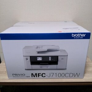 【新品未開封品・スターターインク付属・メーカー保証付】● ブラザー MFC-J7100CDW[A3ビジネスインクジェット複合機(FAX/ADF/自動両面)]●