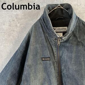 Columbia デニムジップアップジャケット　アウター　内フリースＬメンズaa