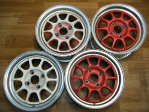 IB-332 エンケイ ENKEI SPORT 15×6.5J・7J 4H-114.3 +42 (4本) 希少 軽量 当時物 競技 送料は全国一律5500円 離島を除く