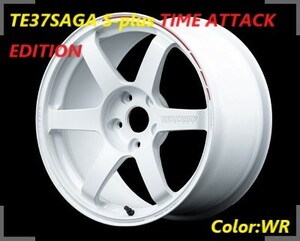 【購入前に納期要確認】TE37SAGA S-plus TIME ATTACK EDITION SIZE:9J-17 +43(F3) PCD:100-5H Color:WR ホイール2本セット