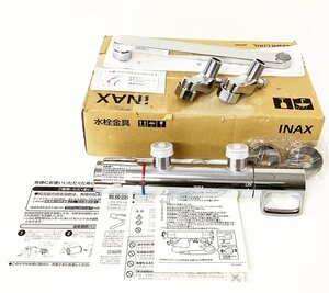 《M00531》INAX (イナックス) 壁付 サーモスタット付シャワーバス水栓 BF-KA345TN(250)-12PU【寒/逆止】未使用品 □