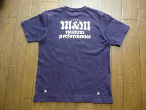 M&M CUSTOM PERFORMANCE　半袖　Tシャツ　ネイビー　サイズM