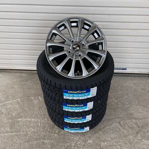 ストラテジーKSⅡ◆グッドイヤーアイスナビ7◆155/65R14NBOXタントムーヴワゴンRラパンアルトデイズトコットスペーシアギア　スタッドレス