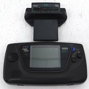 ★ジャンク★SEGA GAME GEAR HGG-3210 ＋ TVチューナーパック HGG-3015 2点セット (セガ/ゲームギア/GG)★【GM641】