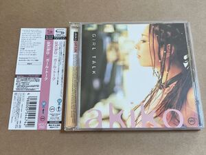 SHM-CD akiko / GIRL TALK ガール・トーク UCCJ9100 初回生産限定 スイングジャーナル ケーススレ