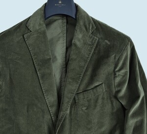 size:54R◆BOGLIOLI◆K.JACKET◆100% cotton 綿◆ベルベット調 別珍 アンコン 秋冬◆green 緑◆ボリオリ K.ジャケット◆made in italy