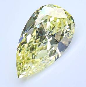 【１００円～】綺麗！1.01ｃｔ ＶＶＳ１！天然ダイヤ FANCY YELLOW（ナチュラルカラー）鑑定書付き