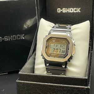 1円〜【稼働】美品 CASIO カシオ G-SHOCK GMW-B5000D-1JF SS フルメタル ソーラー ケース/余りごまx6