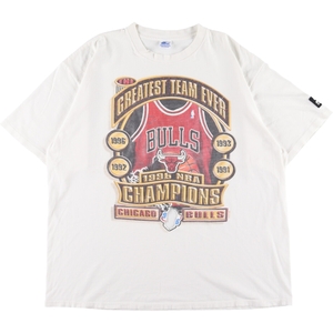 古着 90年代 スターター Starter NBA CHICAGO BULLS シカゴブルズ スポーツプリントTシャツ USA製 メンズXL ヴィンテージ /eaa348797