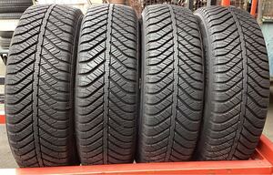 オールシーズン 155/65R13 73Ｈ 4本 グッドイヤー ベクター 4seasons バリ山 中古(107448 Ｋ1602) Vector ワゴンR ライフ ミラ モコ アルト