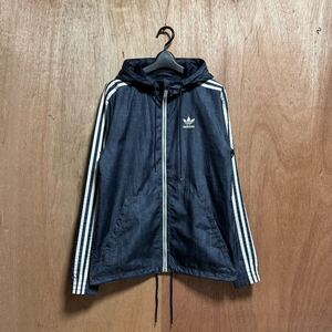 希少【adidas originals / アディダス オリジナルス】 ウインドブレーカー ナイロンジャケット/ジャケット パーカー/ft denim wind breaker