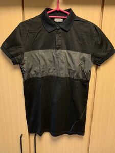 正規 13SS Dior Homme ディオールオム クリスヴァンアッシュ ナイロン切替 コットン ポロシャツ 黒 XS 333J819Z0039