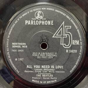 ◆1円開始!◆UKorg7”s!◆THE BEATLES◆ALL YOU NEED IS LOVE◆