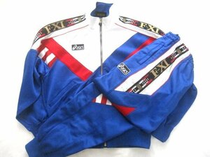 90’sヴィンテージサッカーウェア asicsアシックスF-XIシリーズ トラックトップジャージ上下セットアップL