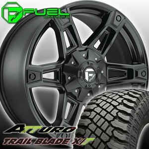 FUEL D624 Dakar サーフ プラド タコマ 150プラド 20インチタイヤホイールセット ATTURO TRAIL BLADE XT 275/55R20 285/55R20 305/55R20