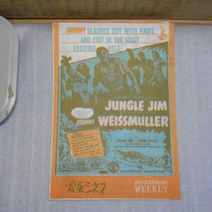 映画チラシ　アメリカンムービーウィークリー　ジャングル・ジム　ヴァージニア・グレイ