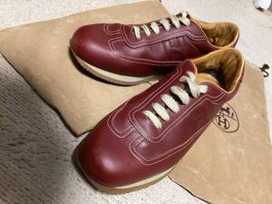 HERMES（エルメス） Quick Leather Sneakers（クイック・レザー・スニーカー）ボルドー（サイズ：４０）