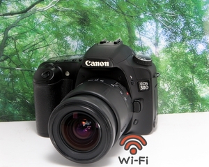 ☆wi-fiSD付☆頑丈でカメラデビュー向き♪超美品♪canon EOS30D☆付属品多数☆