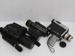 851 Canon キャノン Single-8 518 SV/エルモ　ビデオカメラ　ELMO SUPER 8 SOUND 1012S-XL/FUJICA　ZX300　おまとめ