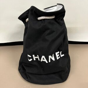 CHANEL シャネル 巾着 プールバッグ ブラック　071309w/T2（80）