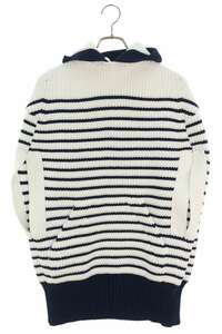 サカイ Sacai 23SS 23-06489 Horizontal Stripe Knit Cape サイズ:2 ストライプニットケープ/ポンチョ 中古 BS99