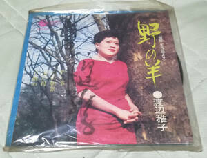 7inch EP 渡辺雅子 野の羊(服部正作品より) シングル盤 直筆サイン入り