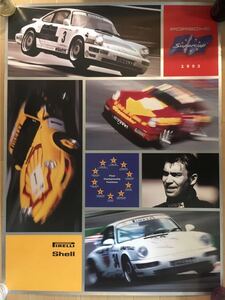 porsche carrera super cup 1993 964 rs ポスター 貴重品 911 ポルシェ ターボ