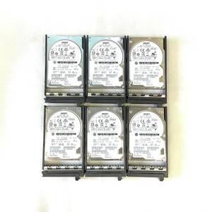 K6041566 HGST 900GB SAS 10K 2.5インチ HDD 6点【中古動作品】