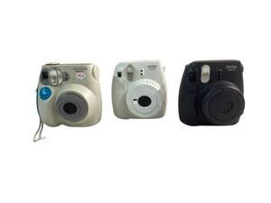 ★ チェキ カメラまとめ売り FUJIFILM CHEKI 3点 まとめ商品 instax mini 7 mini8 フィルム インスタントカメラ ジャンク品 0.95kg