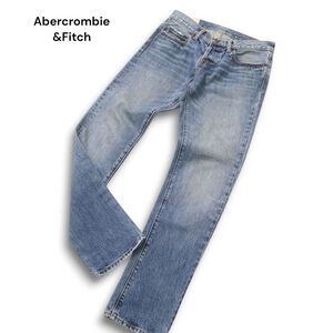 Abercrombie&Fitch アバクロンビー＆フィッチ SKINNY★ USED加工 スキニー デニム パンツ ジーンズ Sz.28 メンズ　C4B05406_C#R