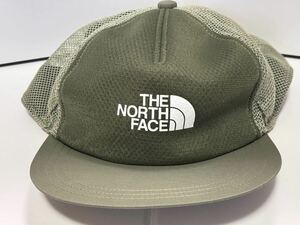 THE NORTH FACE (ザノースフェイス) Run All Mesh Cap / ランオールメッシュキャップ カーキ Lサイズ