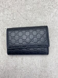 GUCCI◆キーケース/レザー/BLK/メンズ/150402・0416/グッチ