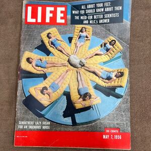 ☆長期保管品☆ 洋書 LIFE 1956年5月7日号 LIFE誌 ライフ誌 洋雑誌 ビンテージ レトロ 雑誌 広告 ポスター コレクター LIFE誌 洋書 ライフ