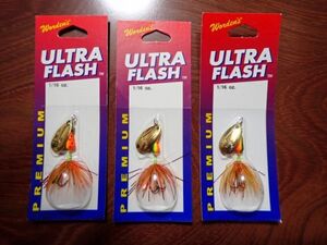 Worden’s Rooster Tail Ultra Flash 限定premium 3個セット ルースターテール ウルトラフラッシュ ロースターテール