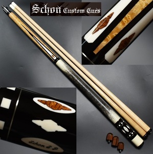 ◆Schon Custom Cues★SP/4剣 リザード本革 ショーン ジョイントプロテクター付属