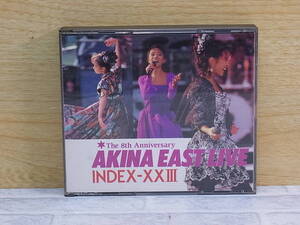 ◎K/688●音楽CD☆中森明菜☆AKINA EAST LIVE INDEX-XXIII☆TATTO/DESIRE-情熱-/他☆中古品