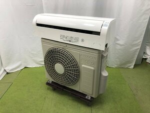 美品♪日立 HITACHI 白くまくん エアコン おもに6畳用 6畳～9畳 2.2kW 100V ソフト除湿 内部クリーン RAS-AJ22M 2022年製 d11149N