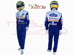 海外 送料込み 　高品質　アイルトン・セナ　 F1 　１９９4 刺繍ワッペン　レーシングスーツ　サイズ各種 レプリカ カスタム対応