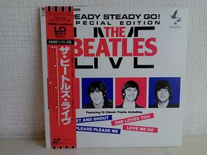 20cmLD / THE BEATLES / LIVE / ザ・ビートルズ・ライヴ / 帯付き / 歌詞カード付き / 東芝EMI / WV025-7003 【M001】