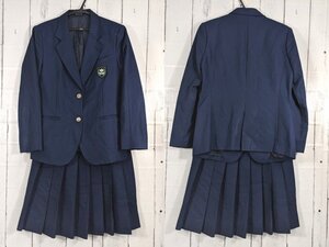 【as269】京都府 七条中学校 女子用学生服 制服 ブレザー+冬服スカート◆f49