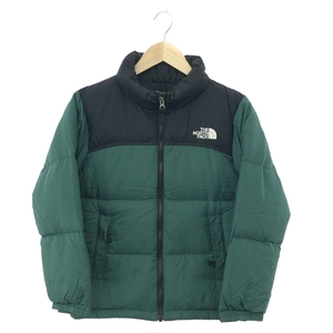 ◆THE NORTH FACE ザノースフェイス ヌプシジャケット ダウンジャケット サイズ:140cm◆NDJ91863 ブラック/グリーン キッズ 子供服