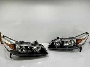 迅速/美品 ホンダストリーム RN6 RN7 RN8 RN9 純正 HID ヘッドライト 左右セット バラスト/バーナー付 KOITO 100-22652 刻印C (12-12)