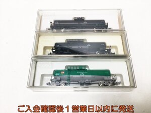 【1円】KATO 8013-5 8013-1 808 タンク車 3両セット タキ43000 緑 黒 タキ3000 Nゲージ鉄道模型 走行確認済 シール未使用あり M03-515ek/F3