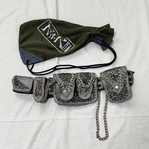 アーカイブ 初期KMRii STUDS WAIST BAG ケムリ スタッズ ボディバッグ ウエストポーチ