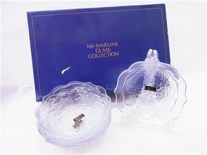 ◎ NARUMI ◎　ナルミ　NS-NARUMI GLASS COLLECTION　小鉢5個セット　ガラス　皿　紫陽花　◎未使用 保管品